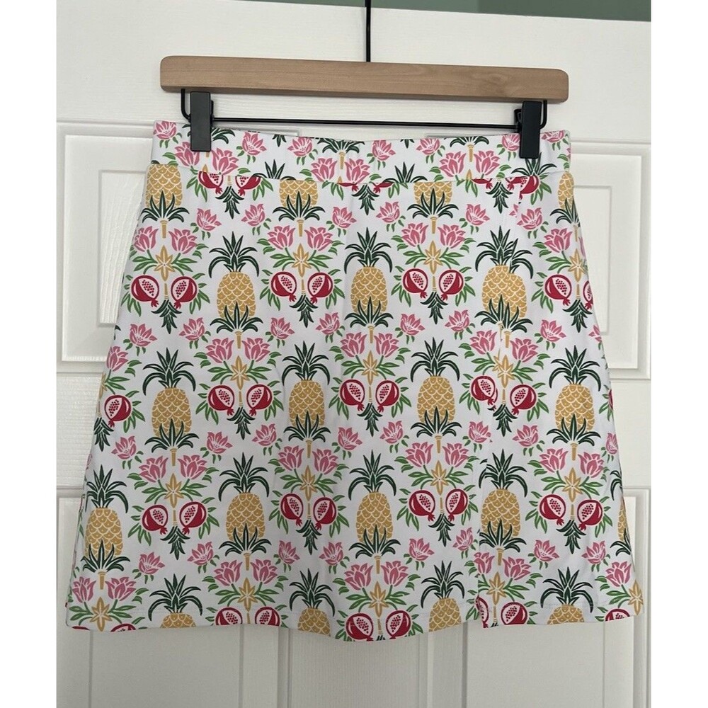 J McLaughlin Skort Pineapple Print Size Small Tennis Golf